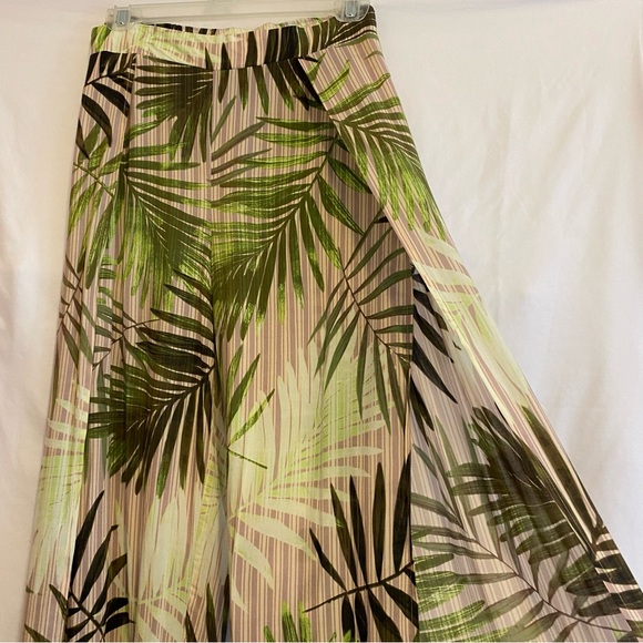 Vince Camuto Swim Cover-up Palazzo Pants; Green Multi pattern, Size XS - Picture 7 of 14